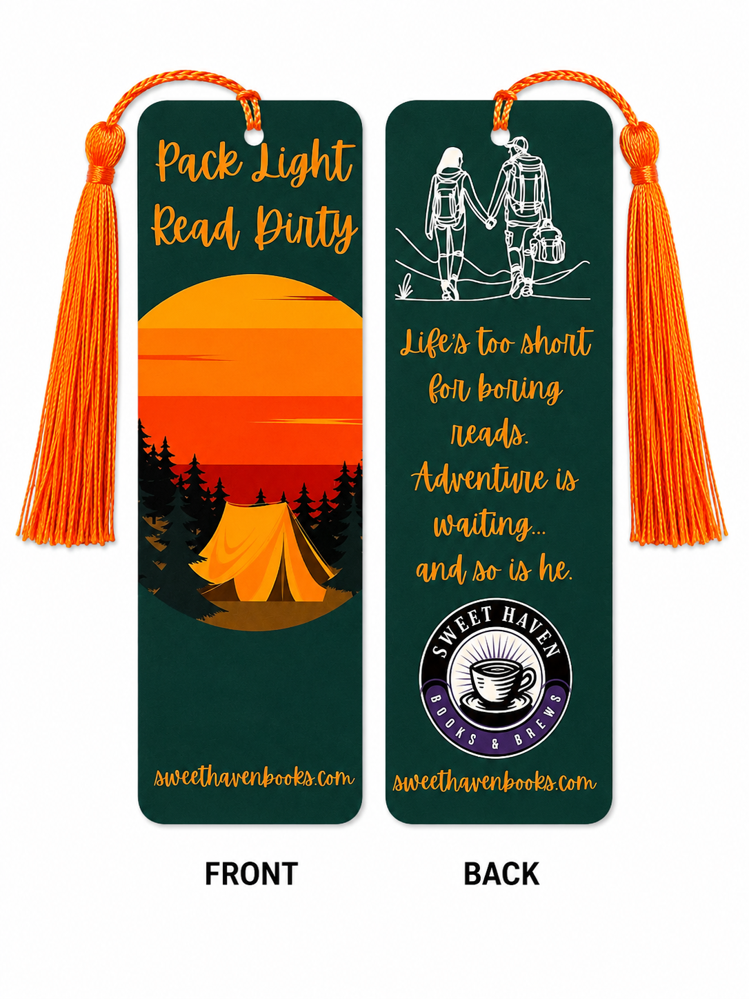 Pack Light, Read Dirty – Bookmark & Sticker Collection
