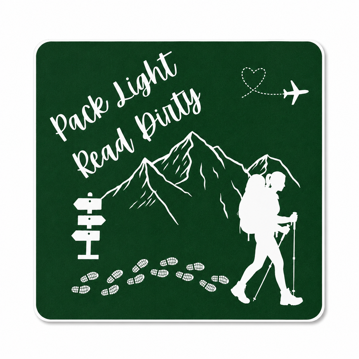 Pack Light, Read Dirty – Bookmark & Sticker Collection