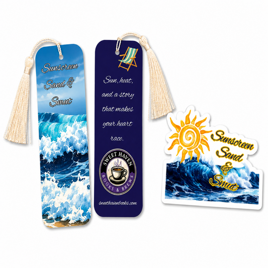 Sunscreen, Sand & Smut – Bookmark & Sticker Collection