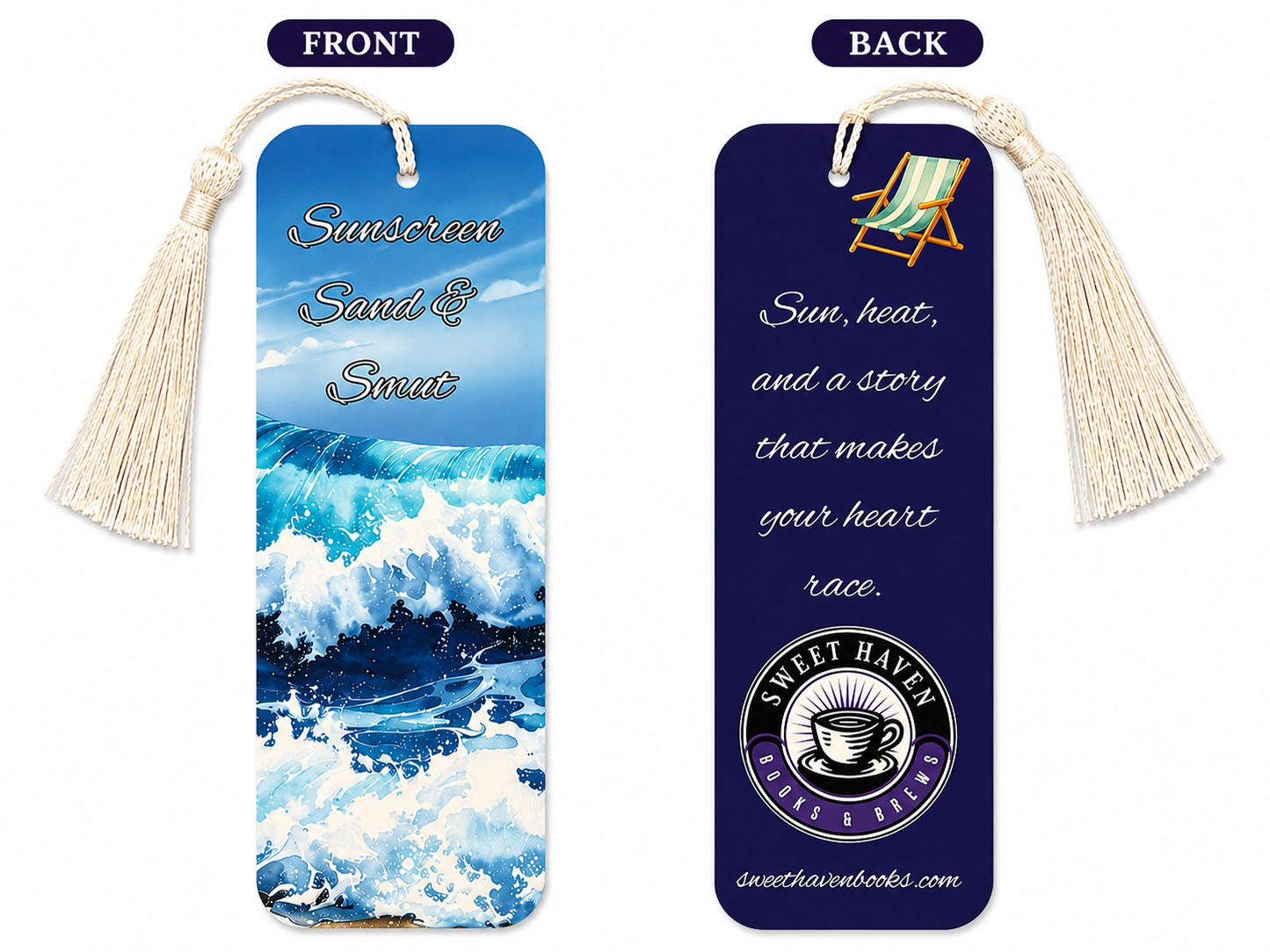 Sunscreen, Sand & Smut – Bookmark & Sticker Collection