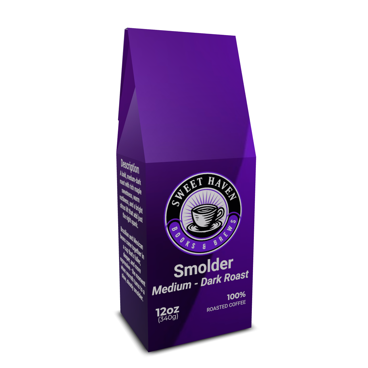 Sweet Haven 12oz Coffee Upgrade: Smolder Medium-Dark Roast